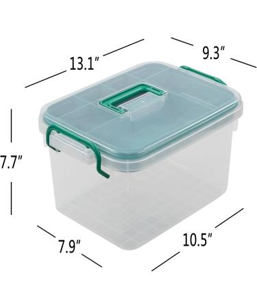Clear Plastic First Aid Kit Box - Household Medicine Storage - 1 Pack - Buy Online on GoSupps.com