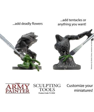 Army Painter Clay Sculpting Tools Set - Stainless Steel Dab Tool for Modeling Miniatures - Green Stuff Putty Tool - Buy Online on GoSupps.com