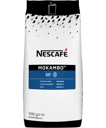 NESCAF Mokambo - Instant Coffee - Robusta Dominant - Produced in France - 100% Coffee from More Responsible Sourcing - 500 g Bag - Buy Online on GoSupps.com
