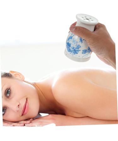 FOMIYES Smoke-Free Moxibustion Stick - Portable Ceramic Wellness Tool for Health & Massage - Blue & White Porcelain Gua Sha Becher - Buy Online on GoSupps.com