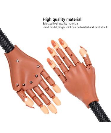 LIONVISON Flexible Nail Practice Hand Kit - Movable Mannequin Hand with 300PCS Nail Tips, File, Brush and Clipper - Buy Online on GoSupps.com