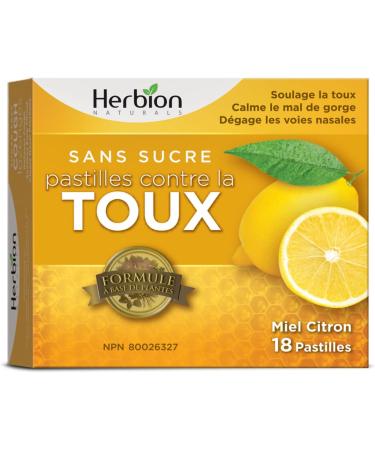Herbion Naturals Honey Lemon Cough Lozenges | Cough Suppressant | Sore Throat Relief | Pack of 6 - Buy Online on GoSupps.com