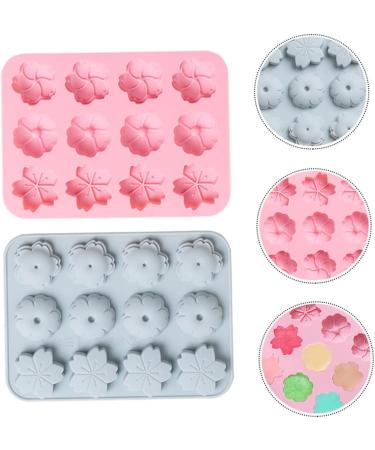 Zerodeko 4 Pcs Silicone Mold Christmas Party Baking Supplies Chocolate Christmas Xmas Soap Christmas Soap Flower Mould Silicone Soap Molds Flower Candle Mold Jelly Silica Gel 17X12.6X1.2CMx2pcs - Buy Online on GoSupps.com