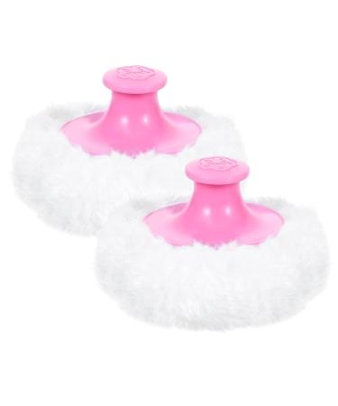 WLLHYF 2 Pcs Fluffy Powder Puff - Large Washable Cosmetic Applicator for Sensitive Skin | Perfect for Face & Body Makeup - Buy Online on GoSupps.com