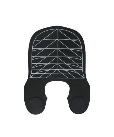 Large Hair Cutting Guide Collar Silicone Weighted Haircut Neck Guard Shield with Guidelines Hair Cutting Mat for Shoulders Waterproof Cutting Cape for Hair Stylist Salon
