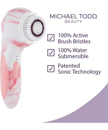Michael Todd Beauty Soniclear Elite Facial Cleansing Brush System - 6-Speed Exfoliating Brush - Buy Online on GoSupps.com