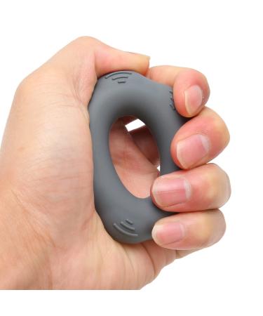 Finger Exerciser Flexible Finger Stretcher Soft Flexible Portable Silicone Hand Grip Strengthener Finger Stretcher for Weak Hands Elderly Dark Gray
