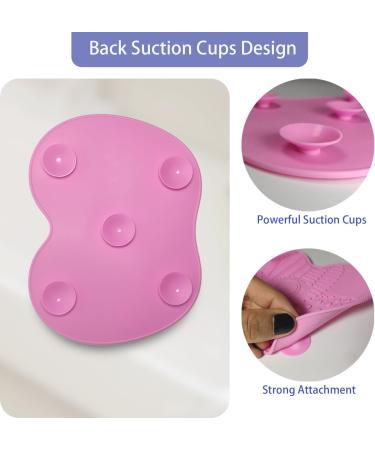 2 Packs Makeup Brush Cleaning Mat Silicone Makeup Brush Cleaner Makeup Brush Cleaning Pad and Scrubber with Suction Cup Portable Washing Tool for Makeup Brushes(Pink&Green) - Buy Online on GoSupps.com