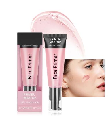 Makeup Face Primer - Hydrating Face Primer - Green Gel Based Makeup Primer with Hyaluronic Acid - Pore Minimizer Smoothing Long Lasting Make Up - Moisture For Smoothing Skin & Gripping Makeup (Pink)