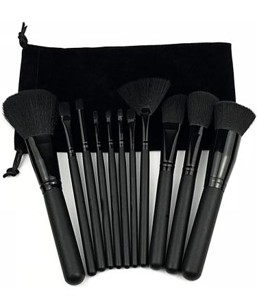 Zwpontia Makeup Brushes Kit | Full Face Eye Brush Makeup Brushes For Teen Girls Foundation Brushes For Powder Contour Blush Small Makeup Brush Set Black Design - Buy Online on GoSupps.com