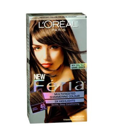 L'Oreal Feria Multi-Faceted Shimmering Colour 40 Deeply Brown - International Shipping Available - Buy Online on GoSupps.com