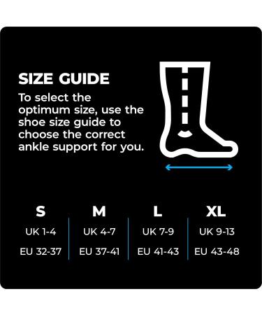 VITTO Ankle Support for Ligament Damage - Non-Slip Ankle Brace for Sprains, Weak Ankles, Achilles Tendonitis - XL Black + Grey | Women & Men - Buy Online on GoSupps.com