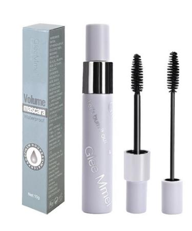 2 In 1 Mascara Waterproof Smudge ProofBlack Mascara for Natural Lengthening and Thickening Effect Lasting Glamour Volume Mascara