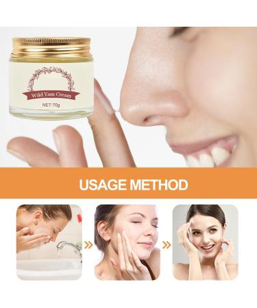 SEMINISMAR Anti-Ageing Cream Wild Yam Cream Skin Moisturising Cream Skin Moisturiser Firming Anti Wrinkle Cream Anti-Wrinkle Cream Instant Wild Yam Root Cream 70 g 1 Piece - Buy Online on GoSupps.com