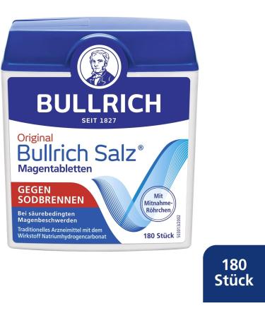 Original Bullrich Salz for Heartburn Relief | Vegan 180 Tablets (2-Pack) | Fast-Acting Stomach Acid Solution - Buy Online on GoSupps.com
