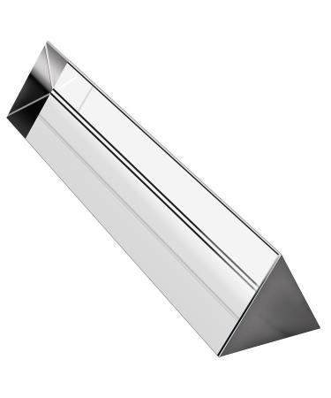 Amlong Crystal 8 inch Optical Glass Triangular Prism for Teaching Light Spectrum Physics and Photo Photography Prism, 200mm - Buy Online on GoSupps.com