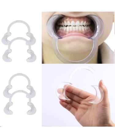 C-Shape Mouth Opener - 4 Piece Cheek Retractor Set for Mouth Guard Challenge & Game - Perfect for Fun Challenges - Buy Online on GoSupps.com