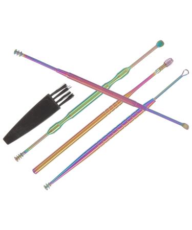 1 Set Ear Cleaning Set of 5 Ear Wax Removal Earwax Removal Tools Ear Cleaning Tools for Adults Ear Wax Cleaning Kit Ear Cleaner Ear Wax Cleaner Ear Picker Ear Wax Remover Ear Spoon