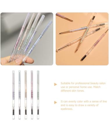 FOMIYES 5pcs Eyebrow Pencil Mint Brow Pencils with Brush Makeup Tools Eyebrow Powder Miss Double Head - Buy Online on GoSupps.com