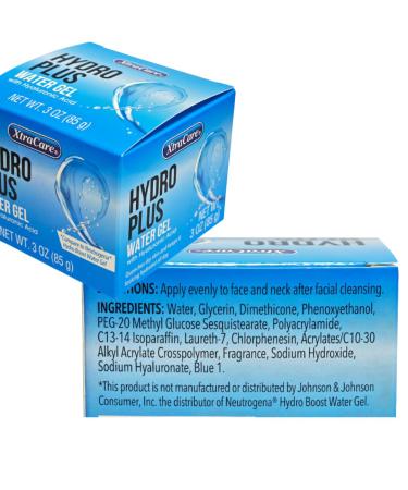 1 pack - Hydro Plus Water Gel with Hyaluronic Acid Lightweight Moisturizing Face Gel for Hydration & Smooth Skin Non-Greasy Fast-Absorbing Formula 3 oz - Buy Online on GoSupps.com