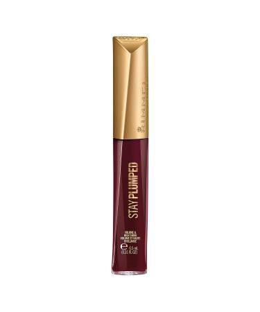 Rimmel Stay Plumped Lip Gloss 841 Bittersweet Plum 0.21 Fl Oz - Long-Lasting Gloss for Plump Lips - Buy Online on GoSupps.com