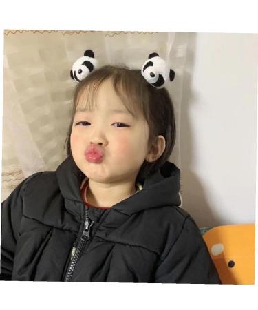 Buy 2 Pieces Chinese Plush Panda Hair Tie - Cute Rubber Band & Hairpin Accessory for Kids & Adults - International Shipping Available - Buy Online on GoSupps.com