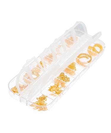 1 Box Nail Art Accessories Nail Decorations Metal Chain for Nail Punk Jewelry Nail Chains for Nail Art Metal Nail Stud Nail Monomer Dish Copper The Chain Decorative Nails