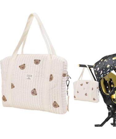 NewDVMMSS Soft Cotton Diaper Bag Carrier | Embroidered Children's Room Storage & Toy Organizers for Outdoor Trips - Buy Online on GoSupps.com