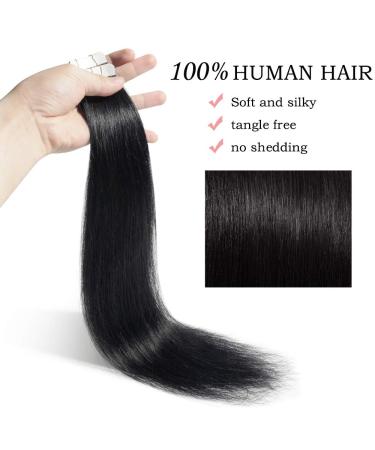 Buy SEGO TAPE Real Hair Extensions - 20 Tressen 50g Remy Hair 16 Natural Black #1B + 10 Free Tapes - International Shipping - Buy Online on GoSupps.com