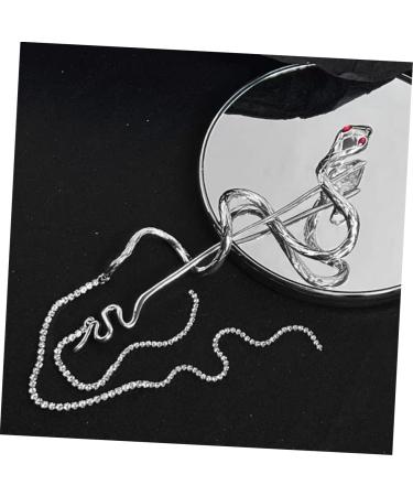 Beaupretty Hairpin Silver Hair Accessories Hair Stick with Tassel Chinese Hair Pin Pig Mask Silver Hair Clip Womens Hair Accessories Retro Hair Miss Metal Hair Fork - Buy Online on GoSupps.com