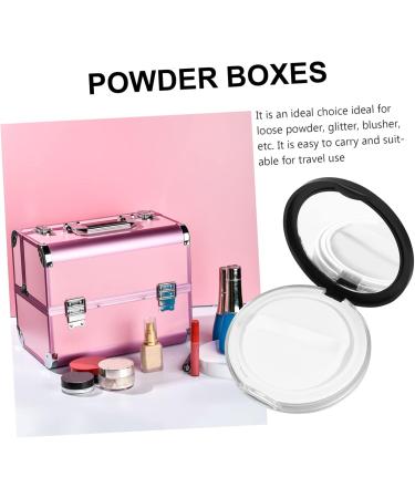 Didiseaon 6 Pcs Loose Powder Box 5g Powder Case Old Fashioned Mirror Box Travel Blackx3pcs 7.5x7.5cmx3pcs - Buy Online on GoSupps.com