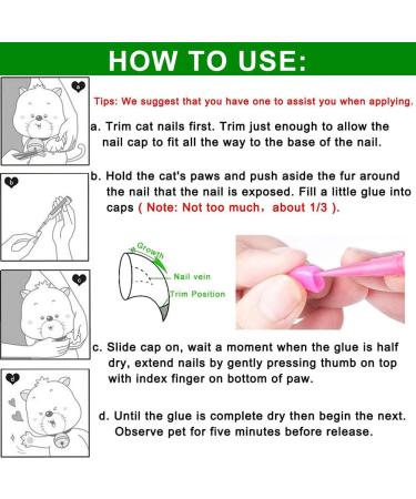 Seminismar 40pcs Cat Nail Covers - Soft Claw Protector & Safe Anti-Scratch Paw Caps for Cats & Dogs (Size M) - Buy Online on GoSupps.com