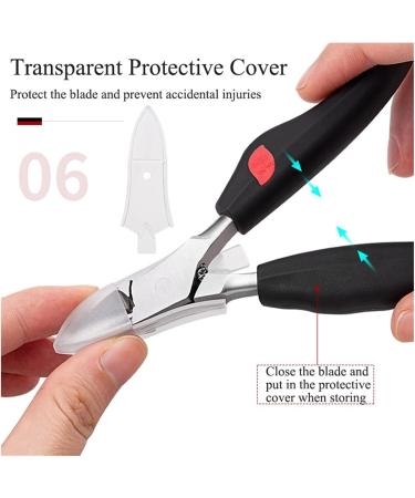 PSGS Toenail Ingrown Nail Art Cuticle Nipper Clipper Edge Cutter Manicure Paronychia Dead Skin Remover Trimming Nail Clipper Pedicure (Color : 822-3 Blue) Black blue - Buy Online on GoSupps.com