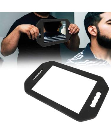 Rimosy Lightweight Handheld Mirror - Double Handle Mirror for Barbers, Salons, and Beauticians - Black Foam Handle, Easy to Carry & Hold - Ideal for Haircuts & Make-up - Buy Online on GoSupps.com