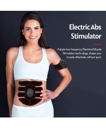 Buy EMS Abdominal Muscle Trainer - Electric Belly Sculpting Device for Home Fitness | Tone Abs Back & Arms for Men & Women - Buy Online on GoSupps.com