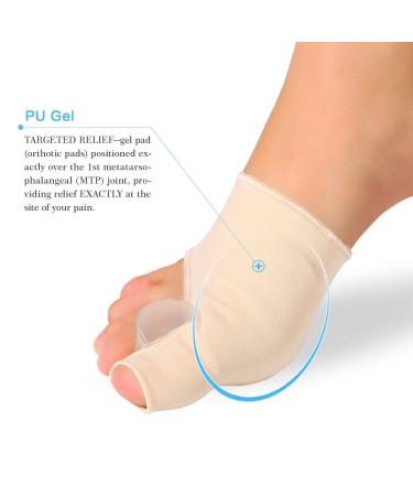 Toe Spreader & Bunion Corrector Gel Pad | Hallux Valgus Pain Relief Socks & Silicone Separator - Buy Online on GoSupps.com