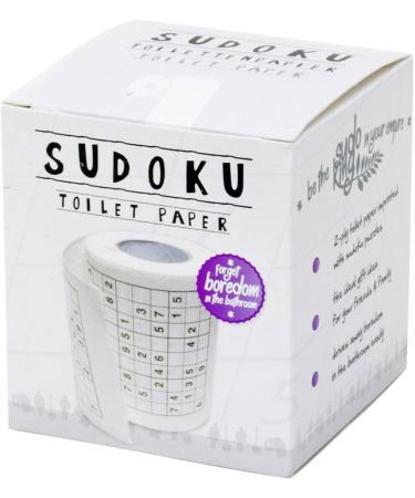 Sudoku Toilet Paper - Fun Sudoku Puzzles for Longer Business Breaks | International Shipping - Buy Online on GoSupps.com