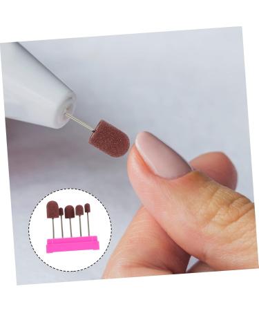 ABOOFAN 1 Set Nail Sand Ring Cap Nails Nails Cuticle Tools Manicure Supplies Polish Cuticle Sanding Bands for Nail Drill Nail Manicure Kit Manicure Accessory To Rotate Clean Nail 8x6cm Rosy - Buy Online on GoSupps.com