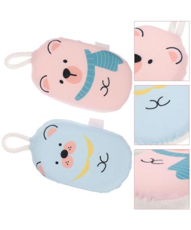 MAGICLULU 2pcs Exfoliating Bath Sponge - Reusable Scrubber for Newborns | Ideal Bathing Tool Artifact | Soft Bath Ball & Wipe for Spa-like Clean - Buy Online on GoSupps.com