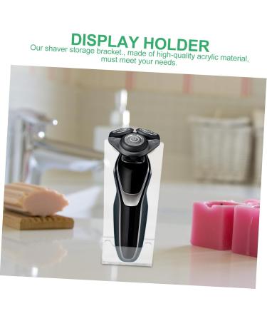 Frcolor 2-St Bearmstay Riser - Electric Razor Stand & Organizer | Acrylic Storage for Safety Razors Combs & Knives | 11x8.5x4.5cm - International Shipping Available - Buy Online on GoSupps.com