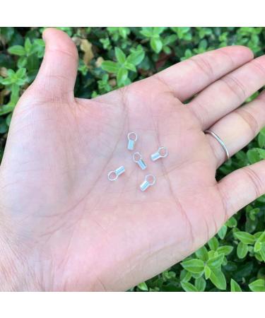 20pcs Adabele 925 Sterling Silver Crimp End Caps Barrel for 2mm Cord Jewelry Making - Buy Online on GoSupps.com