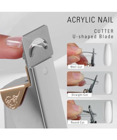 Aokitec 4-in-1 Fake Nail Tips Gel Kit with UV LED Lamp - 504 Coffin Nails, Glue, Clipper, File | Nail Art DIY Set - Buy Online on GoSupps.com