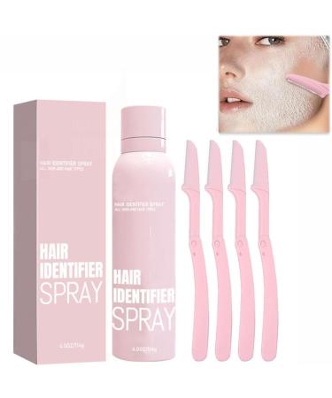 Hair Identifier Spray for Face Shaving Moisturizing and Skin Care Dermaplaner Spray Hair Identifier Spray For Face(1 BOX)
