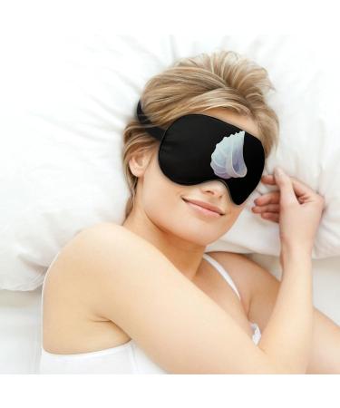 Seashells Conch Sleep Mask - Comfortable Ultralight Eye Cover for Men & Women - Block Out Light for Restful Sleep - Buy Online on GoSupps.com