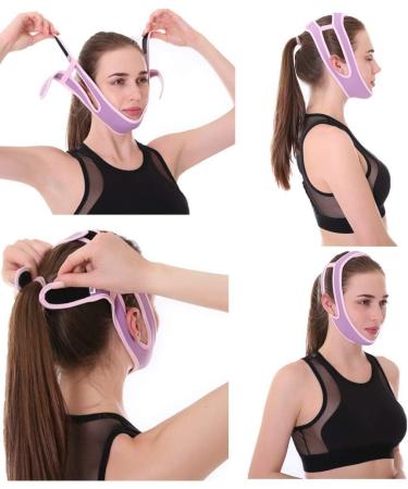 MUYDZ Anti Snore Chin Strap - Stop Snoring Sleep Aid for Men, Women, Kids - Purple - Buy Online on GoSupps.com