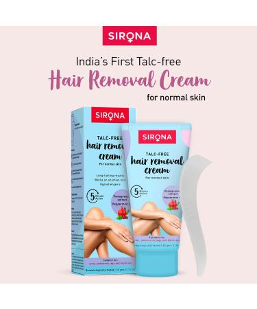 Sirona Hair Removal Cream for Women - 1.69 Fl Oz | No Talc & Harmful Chemicals | Ideal for Bikini, Underarm & Legs | Dermatologically Tested - Buy Online on GoSupps.com