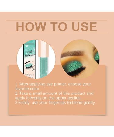 Fard Paupi res Liquide Scintillant Facile Appliquer Maquillage D licat for Les Yeux R partition Uniforme Des Reflets Capte La Lumi re(Green 2pcs) Green 2pcs - Buy Online on GoSupps.com