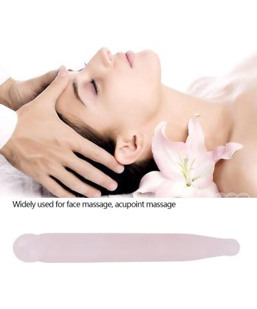 Natural Rose Quartz Acupressure Massage Stick - 1pc Facial Massage Wand for Smooth Skin | International Shipping - Buy Online on GoSupps.com