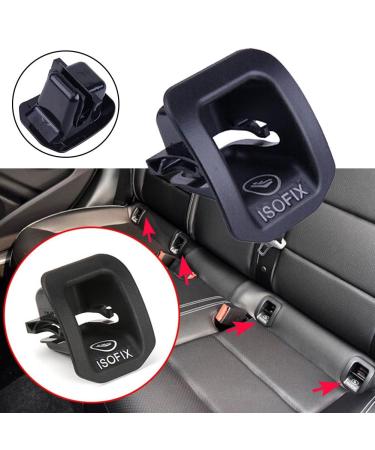 HEIBTENY Car ISOFIX Switch Cover - Rear Seat Black ISOFIX Mount for M-ercede*s A CLA GLA Class W176 (7.3 x 6 cm) - International Shipping Available - Buy Online on GoSupps.com