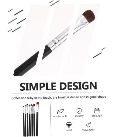 Baluue 14 Pcs Eye Makeup Brushes Elf Lip Balm Eyeshadow Brush Small Makeup Brush Face Cosmetic Wood Black - Buy Online on GoSupps.com